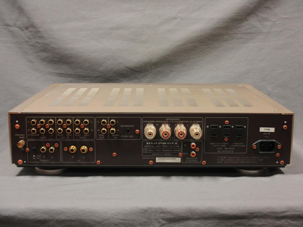 ジャンク品 マランツ プリメインアンプPM-17SA ジャンク PM-17SA