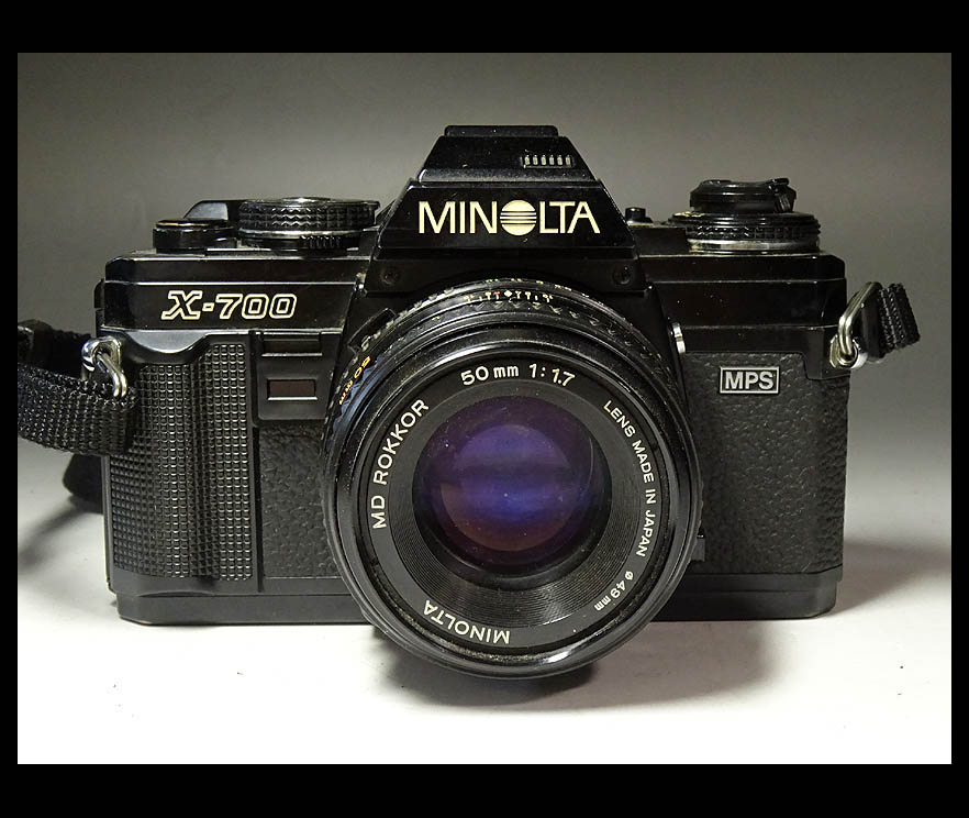 緑屋□km*x MINOLTA ミノルタ 一眼レフカメラ X-700 動作品 /060914