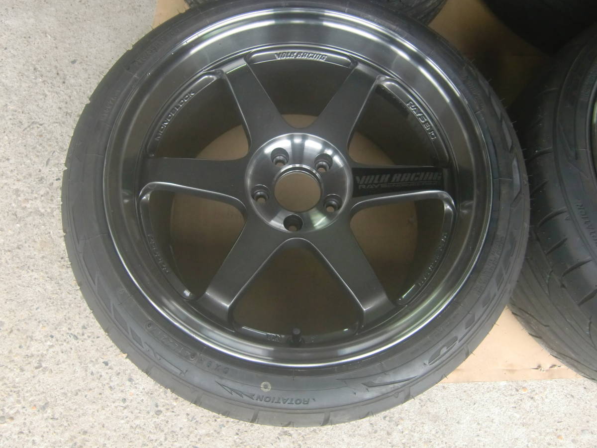 RAYS TE37 SL 美品 タイヤほぼ新品 Z34 Z33 245 