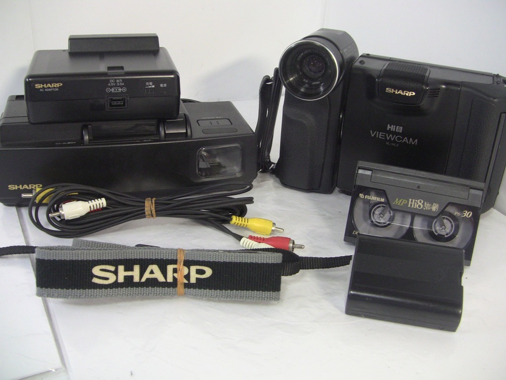 録画・再生・ダビングOK◇シャープ◇ Hi8ビデオカメラ VL-EH500