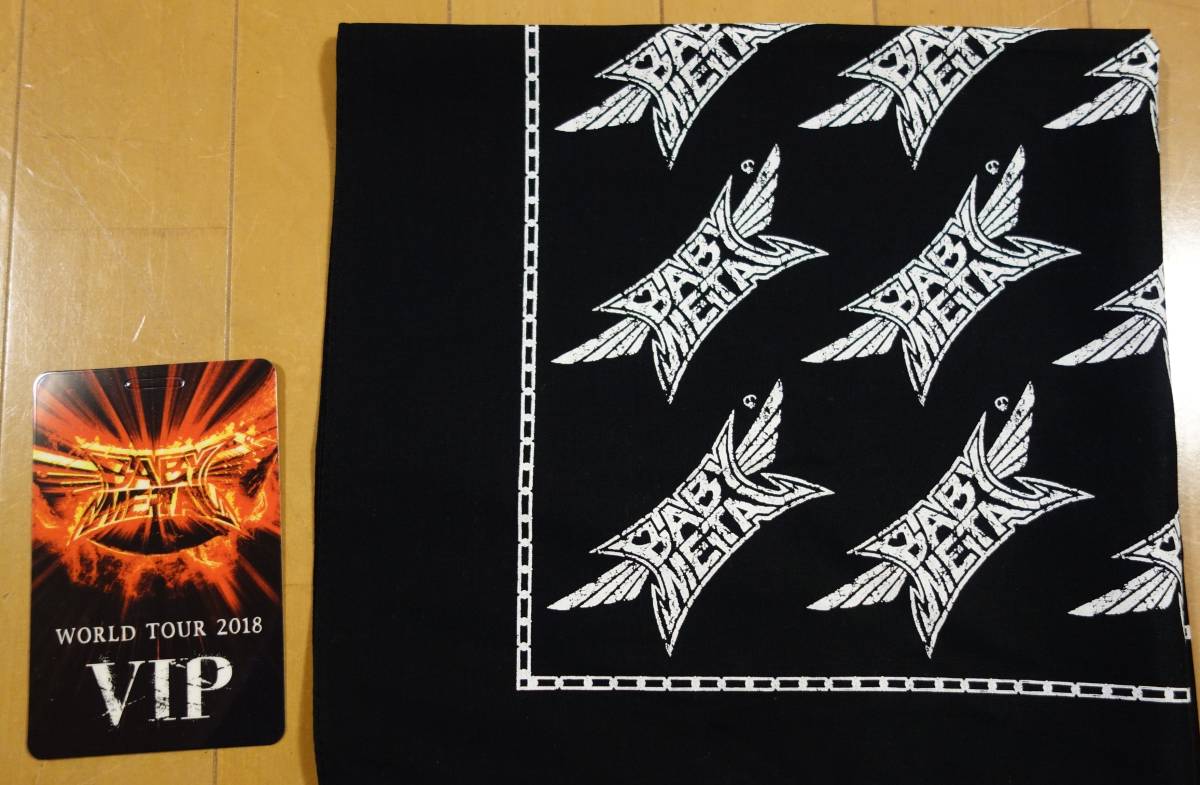 BABYMETAL WORLD TOUR 2018 VIPパス/バンダナ(新品/未使用)/(送料160円 