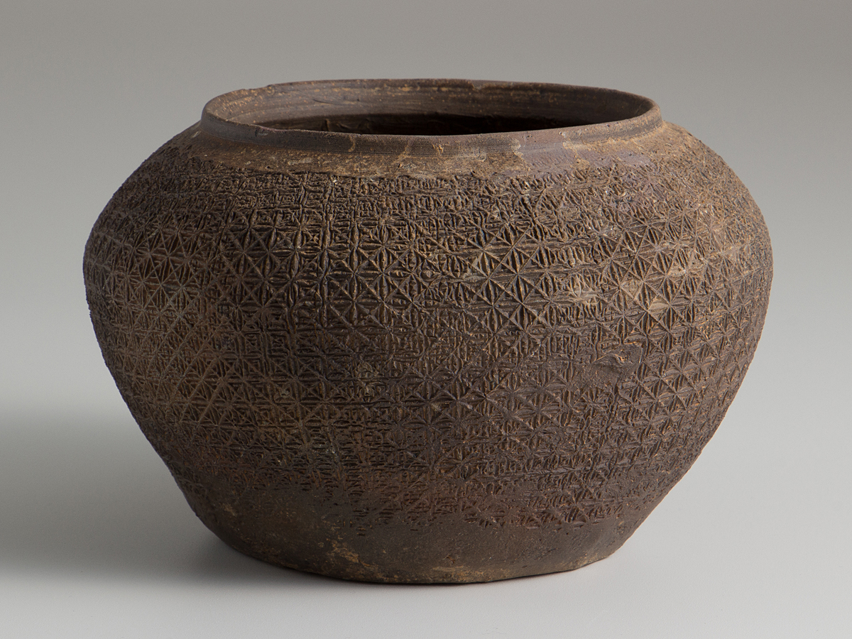 春秋戦国時代 硬陶印文壺（770–221 BCE） 入蘆花（ロカニイル） 中国