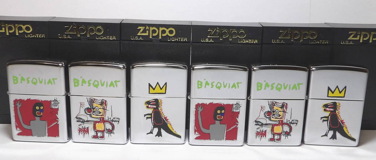Zippoジッポー バスキア Basquiat 3種6個 限定品 シリアルNO付 2000年 未