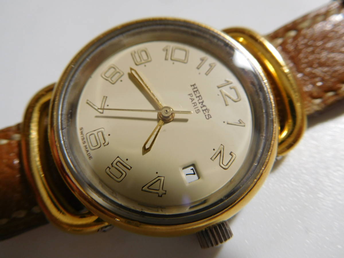 1円～used エルメス クォーツ 動作確認済(F-ナ26)