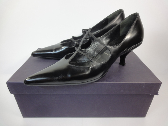 販売数No.1 【プラダ】本物 PRADA 靴 24cm パンプス ビジネスシューズ