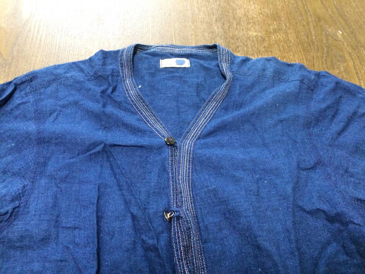 GAIJIN　MADE　インディゴ　半袖羽織