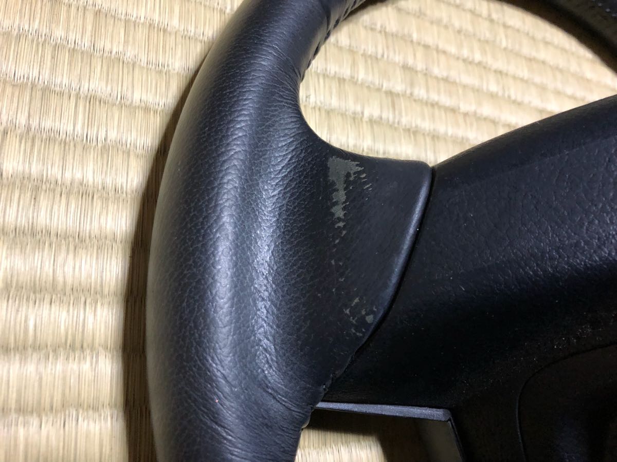 ☆トヨタ 50系 エスティマ 後期 純正レザーステアリング ホーンパッド付き オートクルーズ スイッチ☆