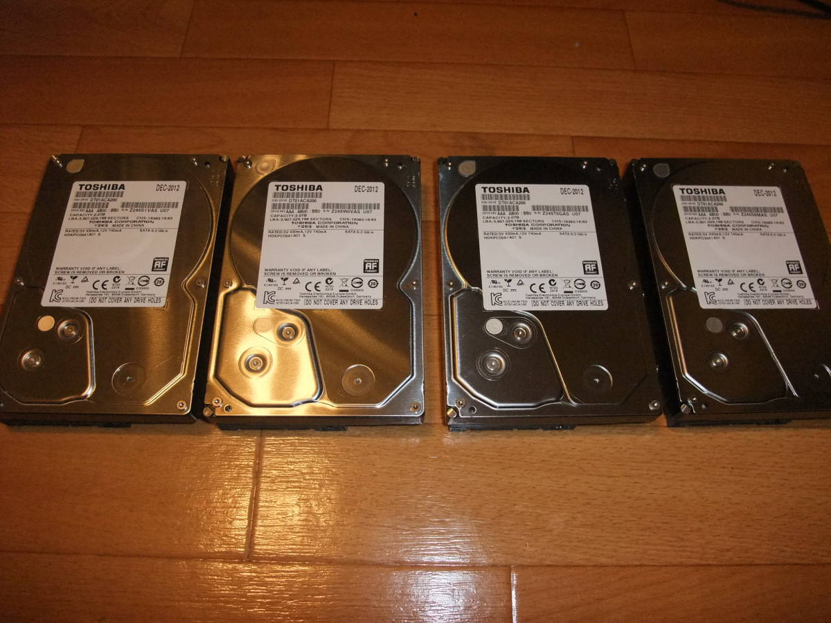 2TB DT01ACA200 SATA HDD Toshiba 7200RPM - 6Gb⁄s 3.5 : 3.5インチ 