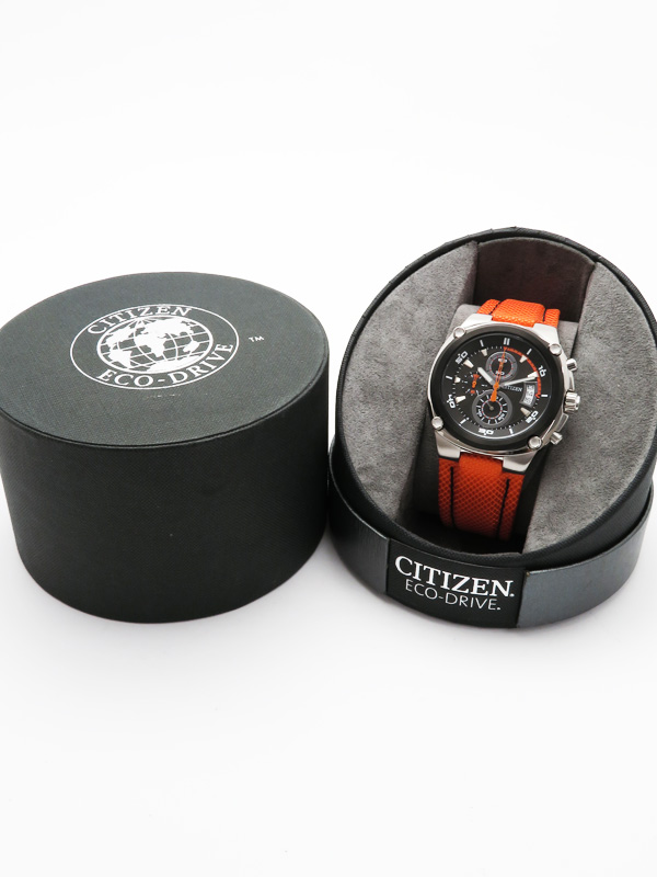美品 【CITIZEN】【海外モデル】シチズン『 エコドライブ クロノグラフ 