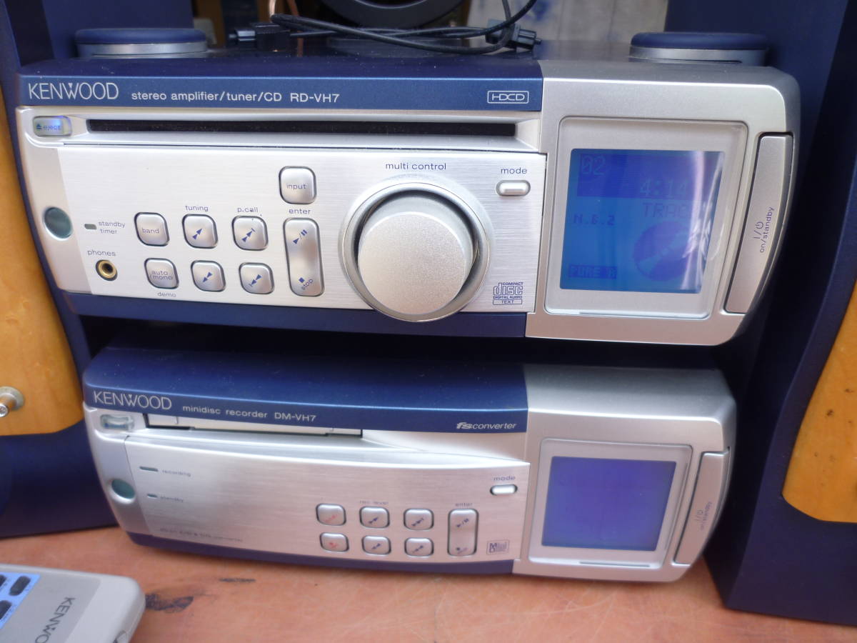 ☆ケンウッド マイクロCD/MDコンポ☆リモコン付き ジャンク品