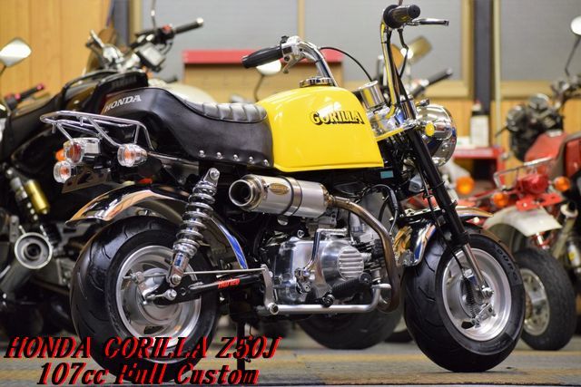 HONDA ゴリラ Z50J 豪華カスタムパーツ多数 107ccボアアップ PC20BIG