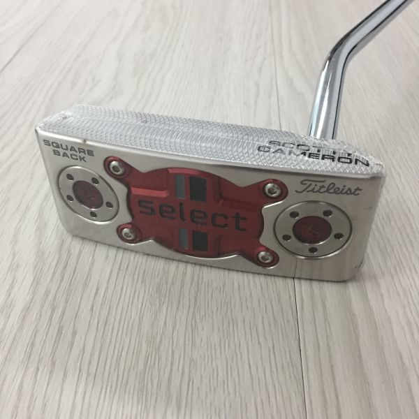 タイトリスト Titleist コッティキャメロン Scotty Cameron select SQUAREBACK パター 34インチ レッド 0024