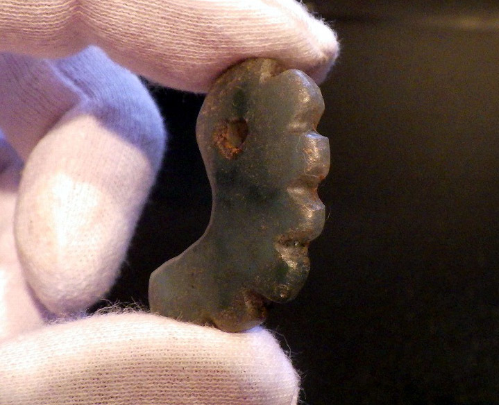 □縄文期 硬玉 翡翠製 獣形 勾玉□糸魚川翡翠垂飾玉古代石器考古物須恵
