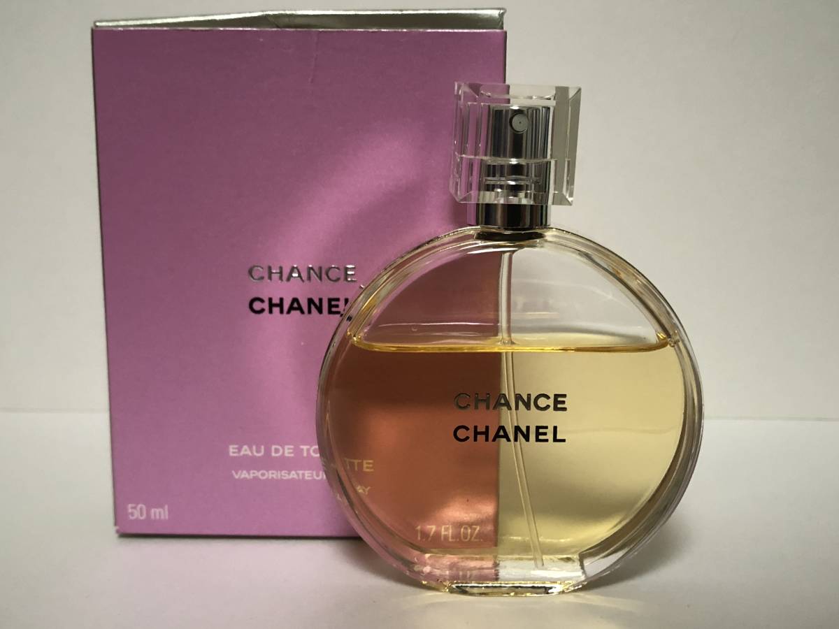 残量7割程度 シャネル チャンス オードトワレ EDT 50ml 香水 （CHANEL