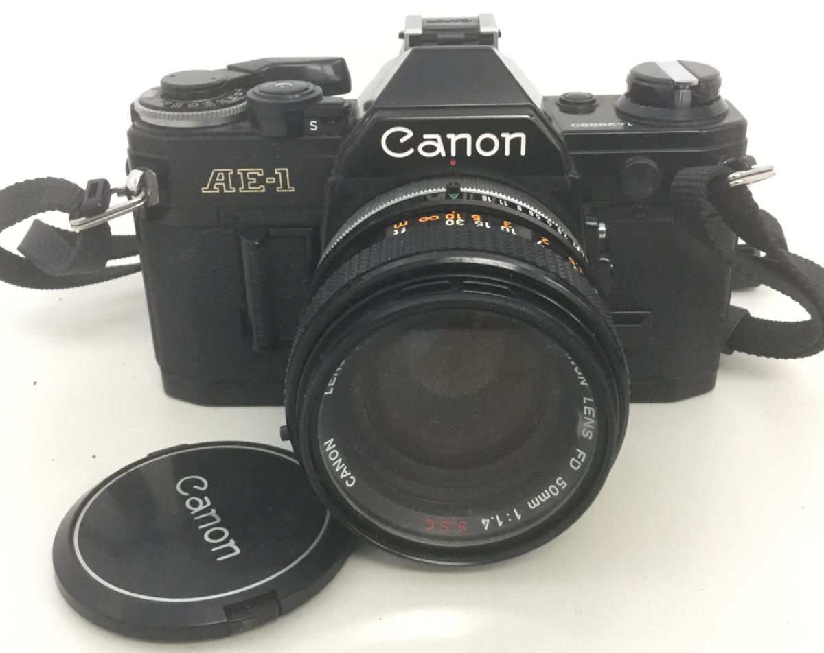 Canon AE-1/キャノン AE-1 FD 50mm 1:1.4 黒 カメラ レンズ セット ジャンク