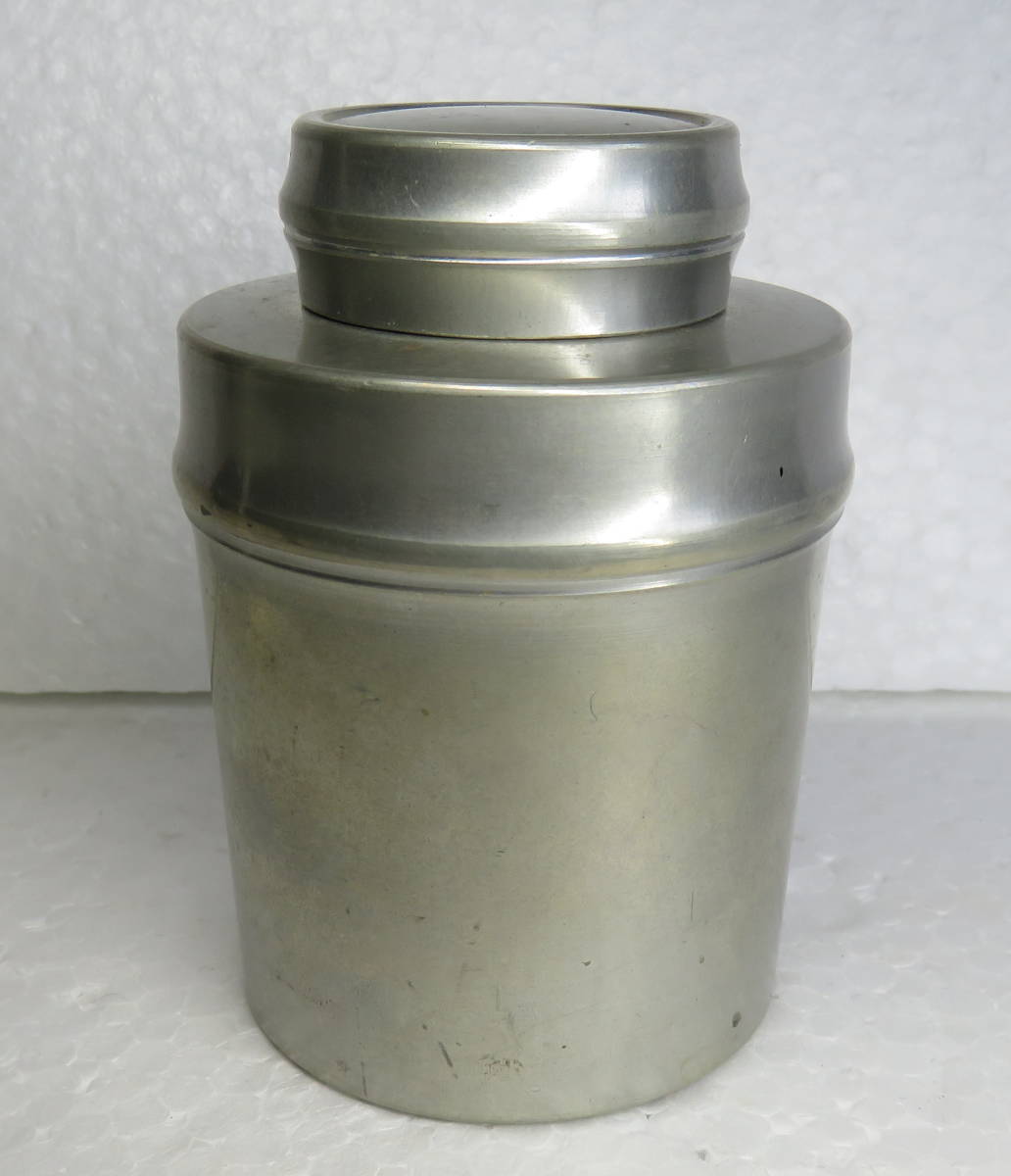 乾茂號造 煎茶道具 茶入 茶心壺 茶壷 錫製 茶壺 茶