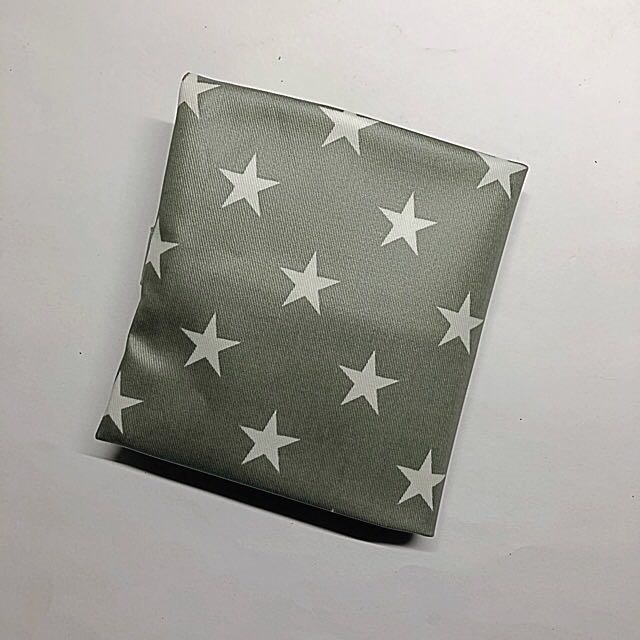 ＊星 グレー×白＊携帯用 ボックス(BOX 箱)ティッシュケース＊_2