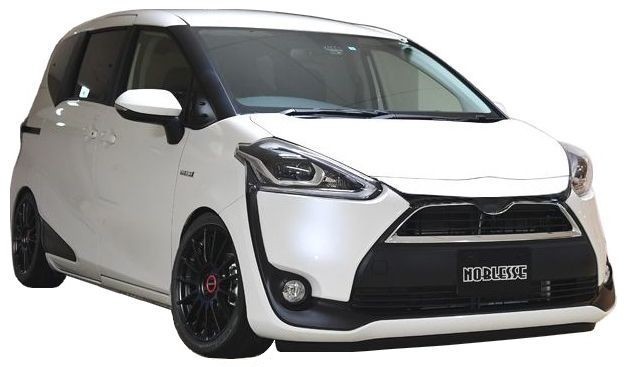 トヨタ シエンタ フロント マークレス グリル ガーニッシュ ABS製 ツートン 塗装済み 040 070 209 1F7 8T7 5B6 4X4 TOYOTA SIENTA