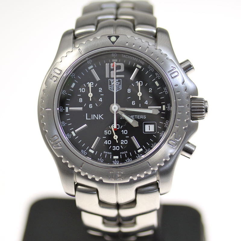 【TAG Heuer　LINK】タグホイヤー　リンク クオーツ　クロノグラフ CT1111-0　中古美品