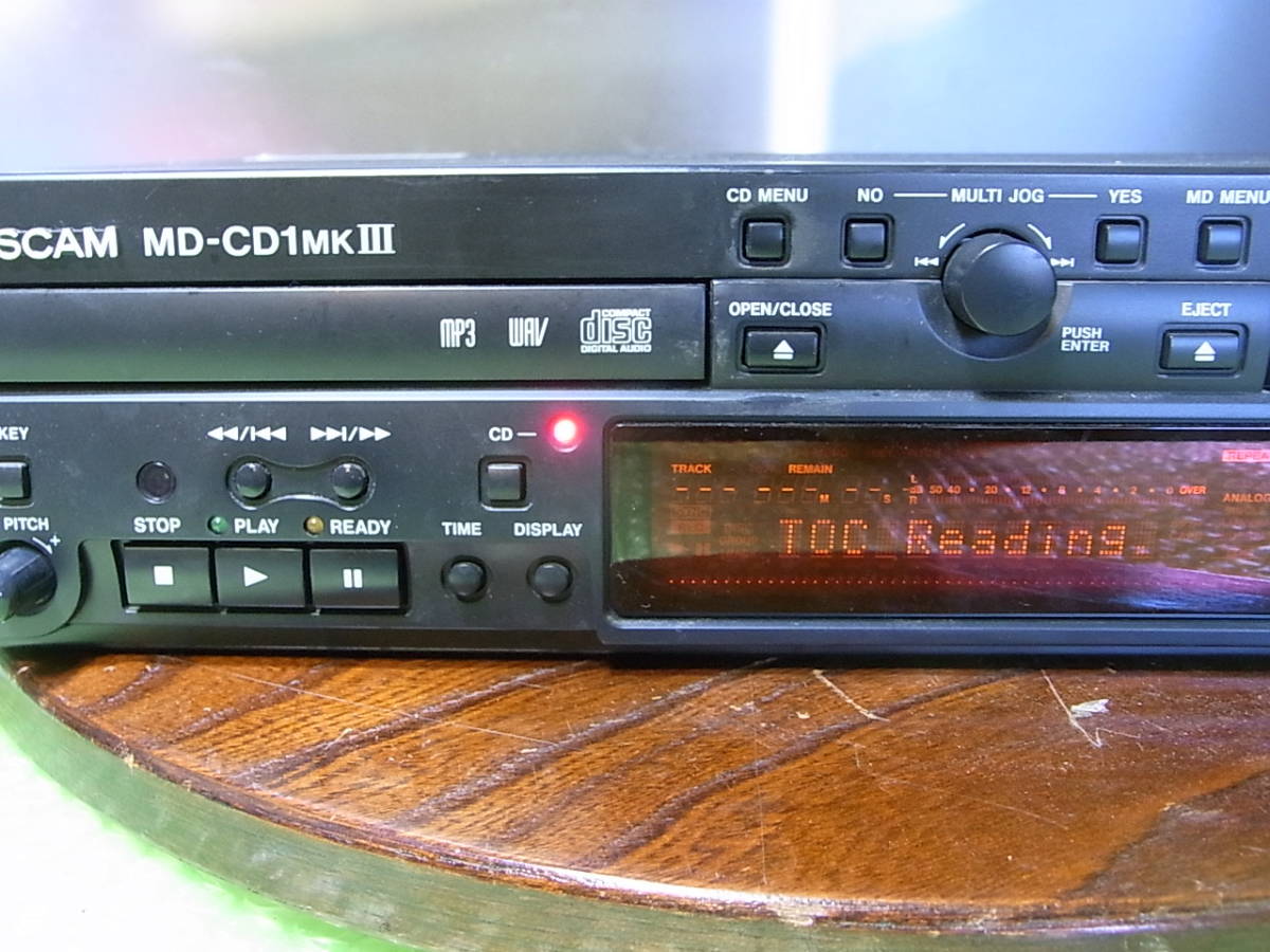TASCAM MD/CDコンビネーションデッキ/プレーヤー MD-CD1BMK3（中古品）