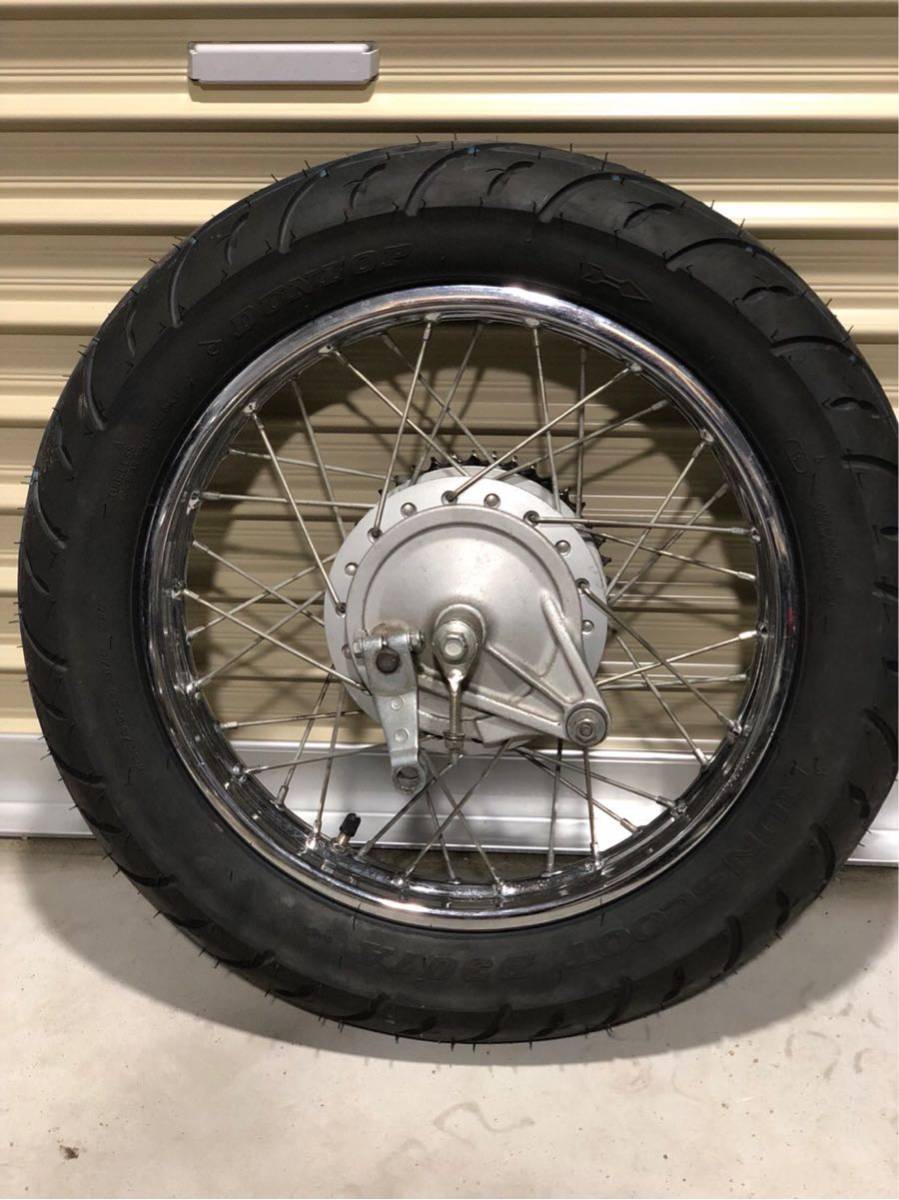 ホンダ スーパーカブ リトルカブ 美品 太足 リアタイヤ ホイールセット
