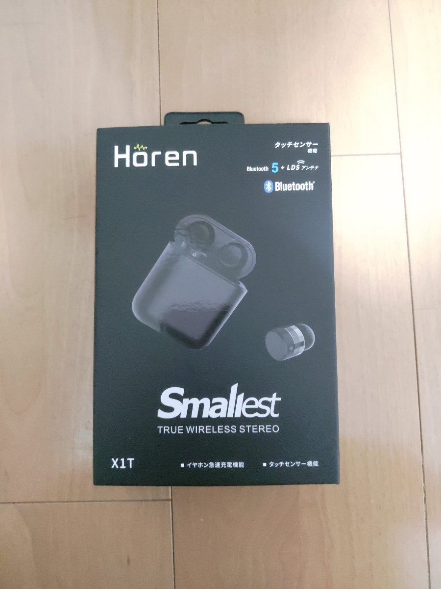 【美品】Horen X1T トゥルーワイヤレスイヤホン タッチ式 BT5.0対応