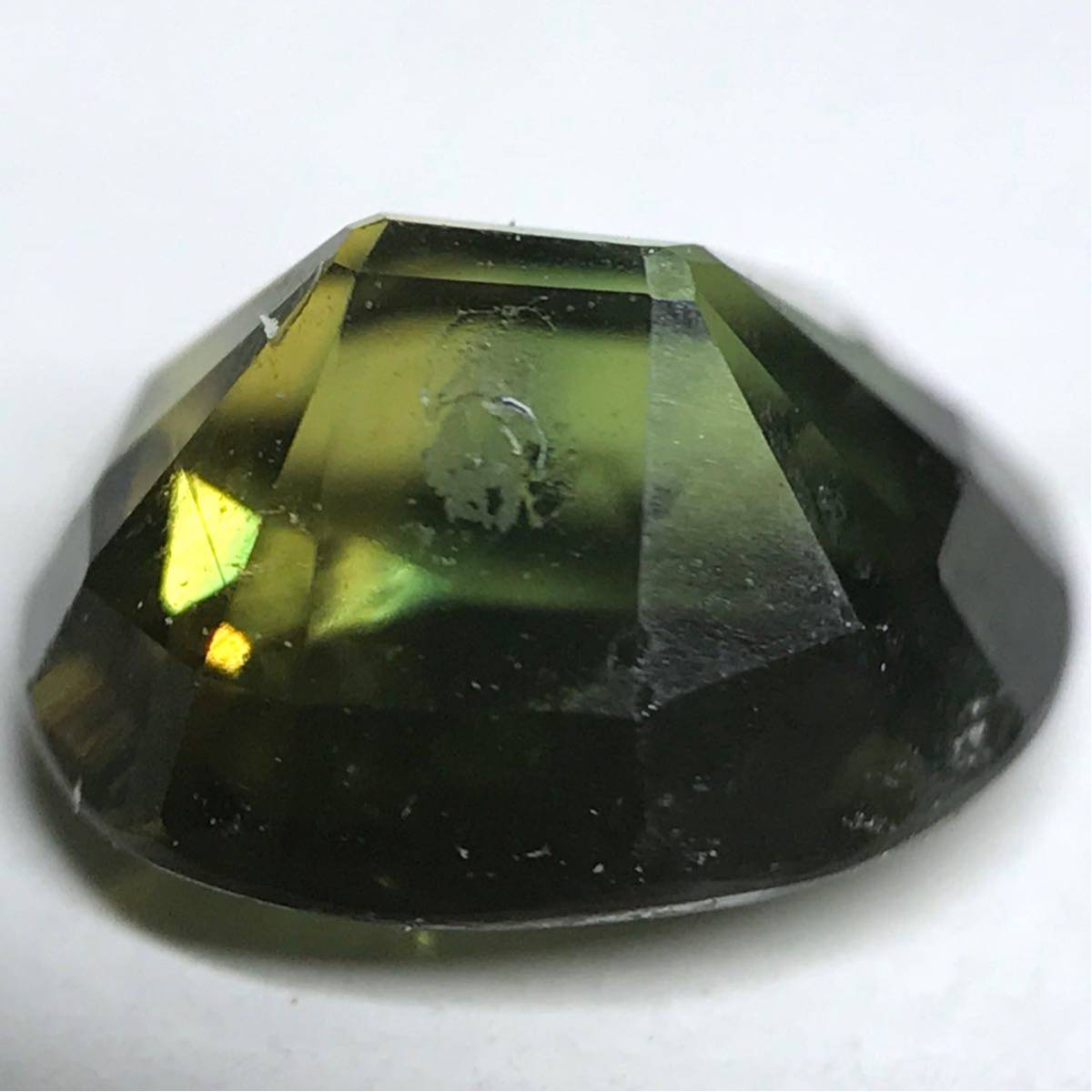 希少！■天然グリーンサファイア 1.247ct ■6.64×5.56mm ソーティング付 ルース 裸石 宝石 jewelry sapphire コランダム ファンシーカラー