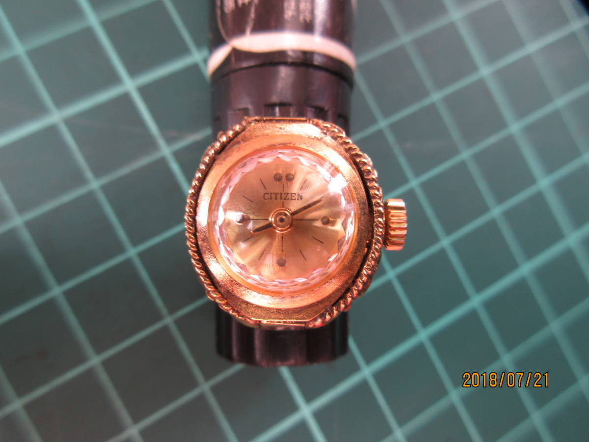 ⁄ リングウォッチ 指輪時計 - SEIKO 稼働美品シチズン カット 日本製 