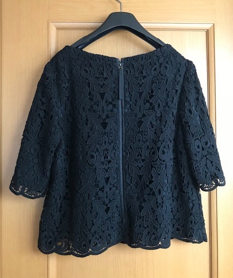 美品！！TO BE CHIC レース　チュニック　ブラウス　大きなサイズ　44 大きいサイズ☆TO BE CHIC トゥービーシック レース ブラウス