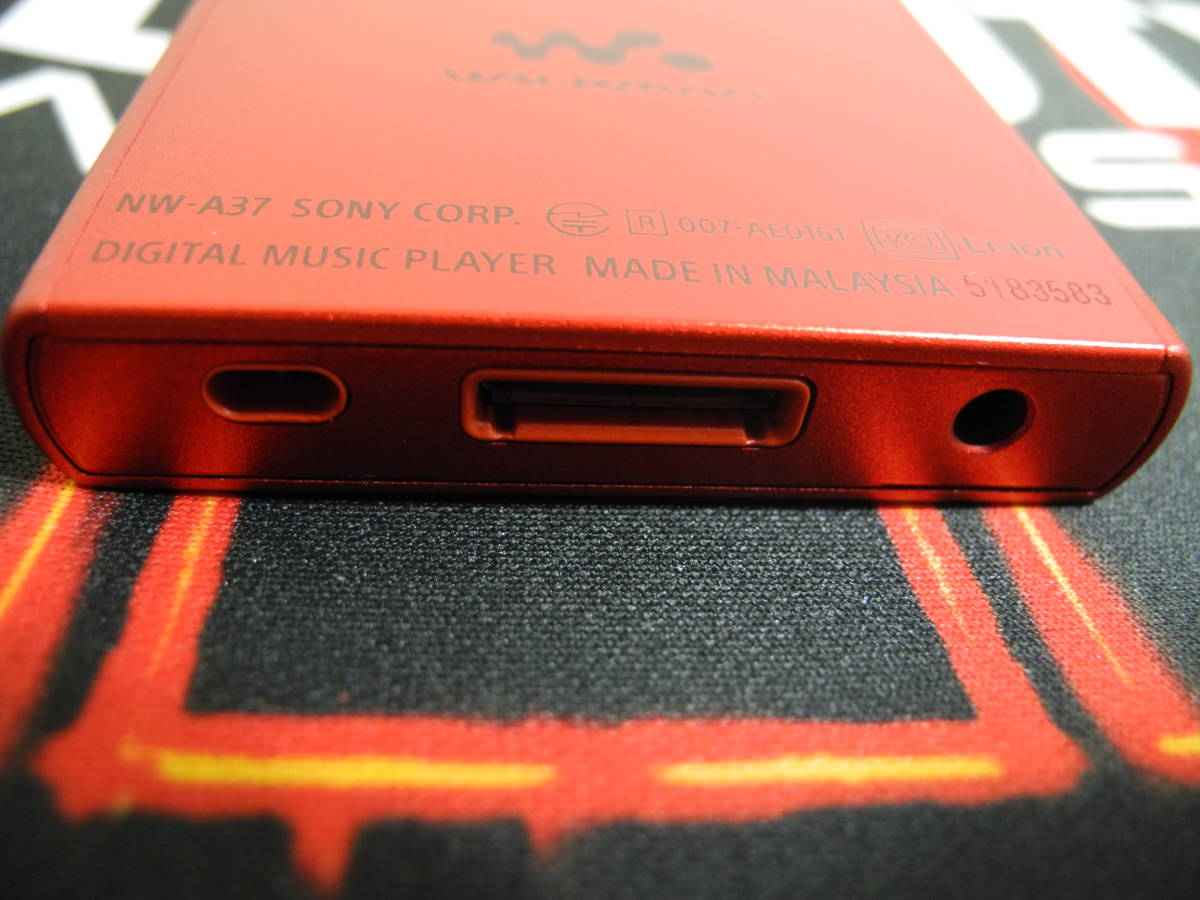 ☆SONY☆NW-A37☆64GB☆シナバーレッド☆新品同様品☆本体、USB