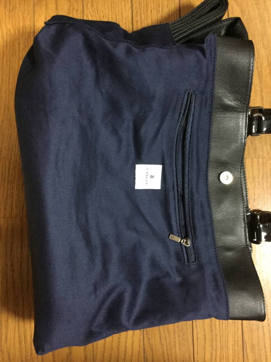 限定セール，新作 ランバン オン ブルー LANVIN en Bleu トートバッグ ブラック 中古
