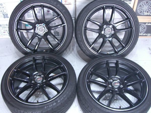 ◆最落なし!! レイズ Gゲームス77リブード 18×7.5J+48 100/5H 225/40R18 レガシィB4/インプレッサ/プリウス/ウィッシュ/FT86/BRZ他