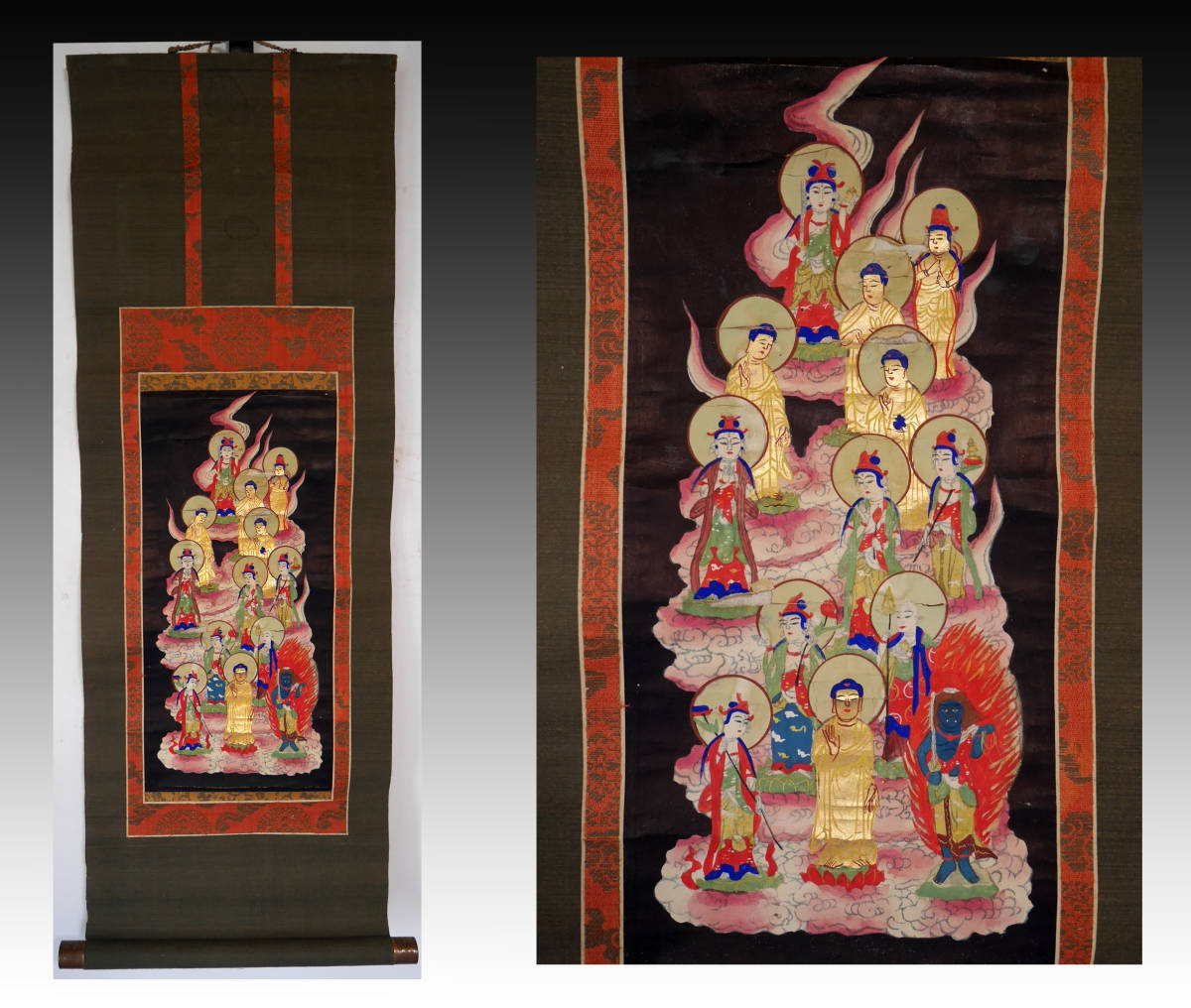 古軸 小幅 十三仏 十三仏 無落款 紙本 肉筆 仏教 神仏画掛軸(掛軸)|売買されたオークション情報、yahooの商品情報をアーカイブ公開 ...