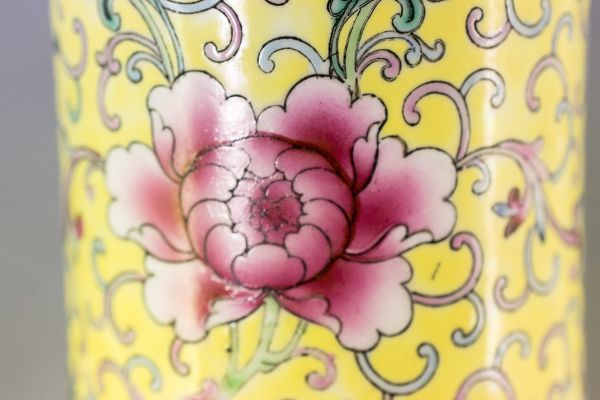 中国　中国景徳鎮製　粉彩漢詩花鳥文瓶　時代箱　M　R6295 中国 中国景徳鎮製 粉彩漢詩花鳥文瓶 時代箱 M R6295 中国 中国景徳鎮