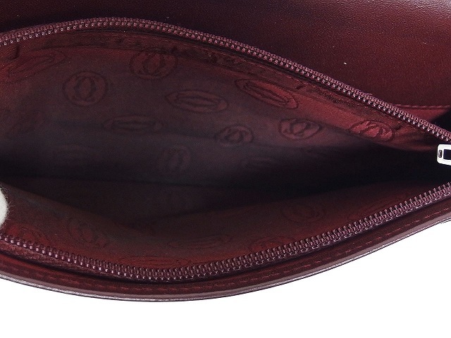 カルティエ Cartier マスト ドゥ カルティエ 財布 長財布 二つ折り ファスナーポケット レザー ボルドー 赤 /K メンズ カルティエ マスト ドゥ CRWSTA0108 カルティエ｜レディース腕時計 WSRN0030｜郡山のまじめな買取