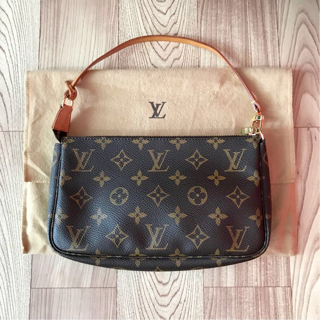 【 美品！即決☆正規品 】LOUIS VUITTON ルイヴィトン アクセソワール M51980 ポーチ ポシェット モノグラム Aランク 付属品あり