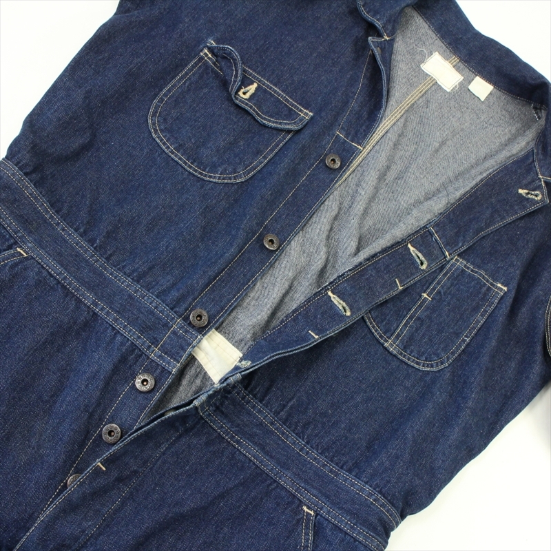 ヒューストン □HOUSTON ヒューストン デニム つなぎ オールインワン