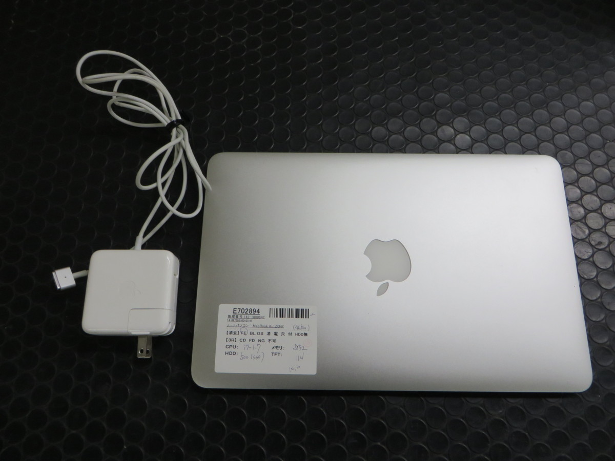 Apple MacBook Air 2012 A1465 Core i5_1.70GHz 4GBメモリ 本体のみ 