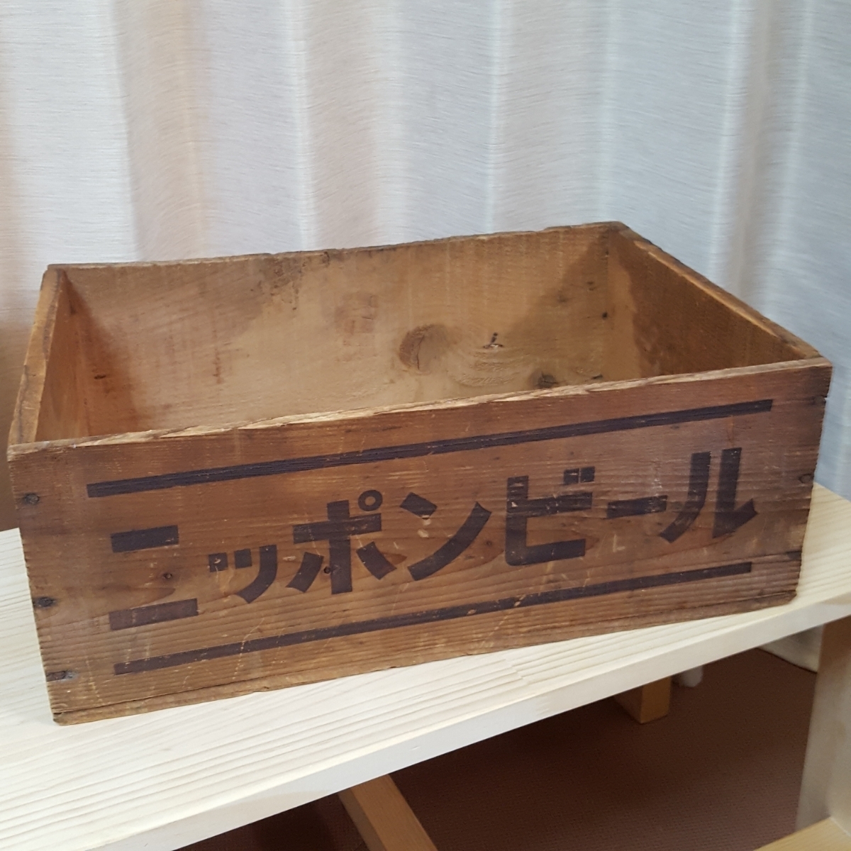 昭和レトロ　ニッポンビール　赤星　木箱_1