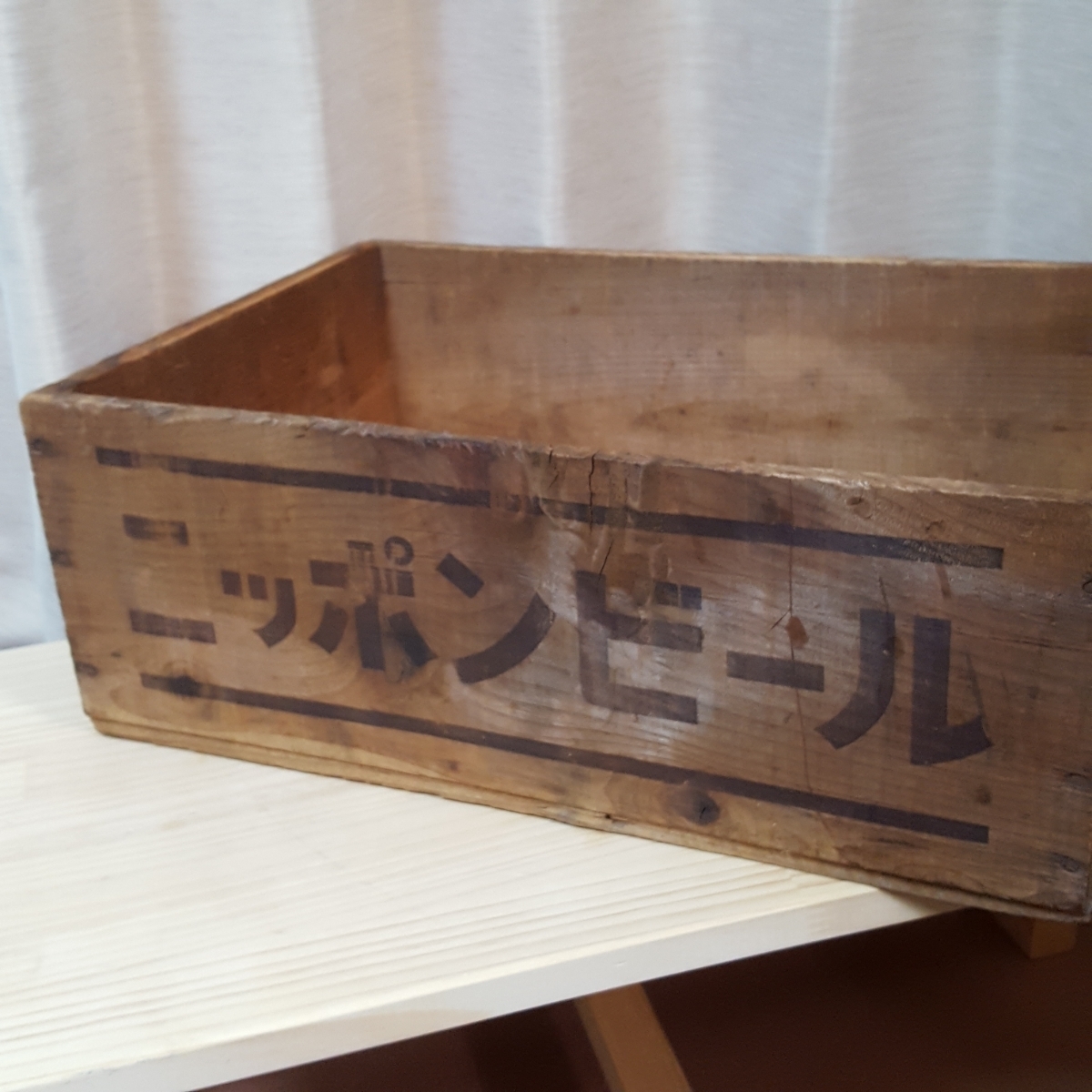 昭和レトロ　ニッポンビール　赤星　木箱_3