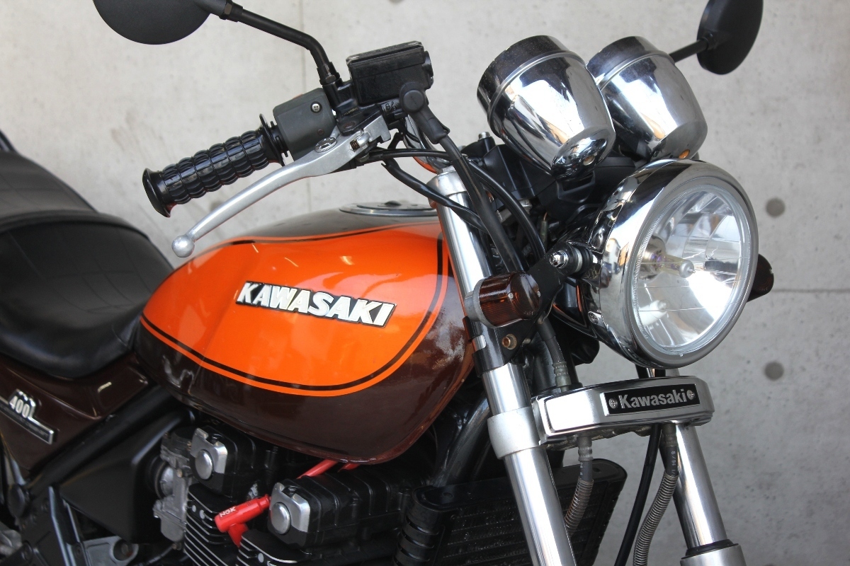横浜 Kawasaki ゼファー400 C4 旧車 Z2火の玉カラー 車検付き 好調の