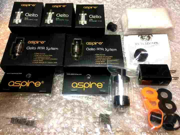  aspire Cleito RTA SYSTEM コイル タンク VAPE 電子タバコ セット(喫煙グッズ)｜売買されたオークション情報、yahooの商品情報をアーカイブ公開 - オークファン その他