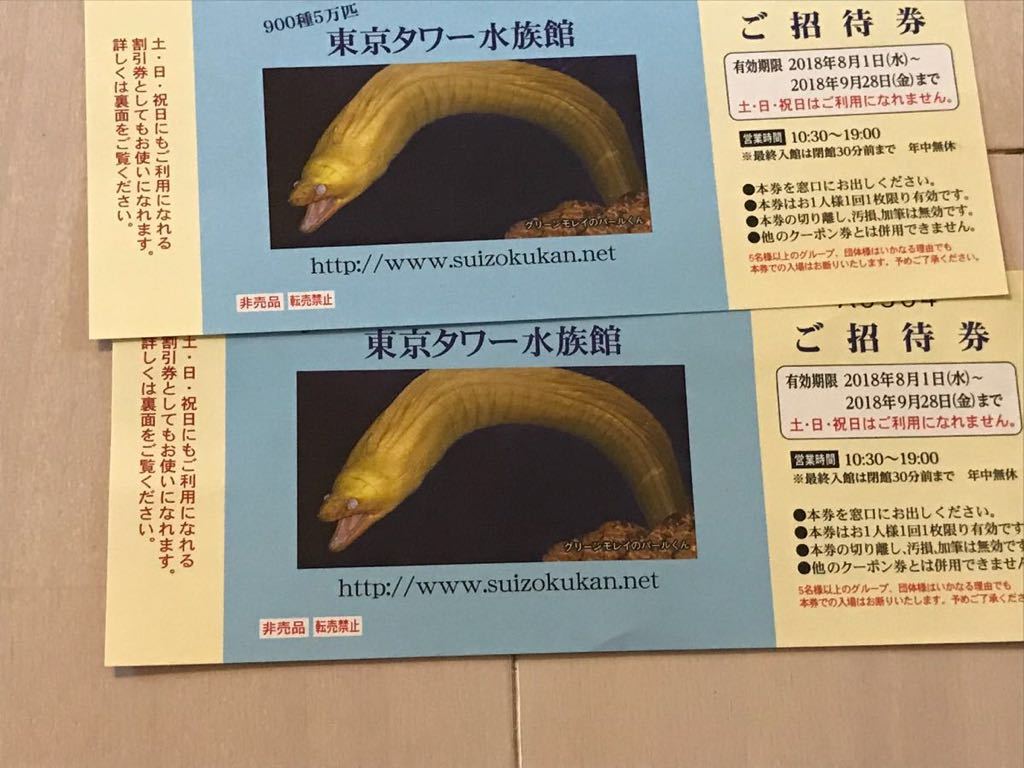 9月28ま 東京タワー 水族館 ご招待券 2枚 平日のみ 水族館 売買されたオークション情報 Yahooの商品情報をアーカイブ公開 オークファン Aucfan Com
