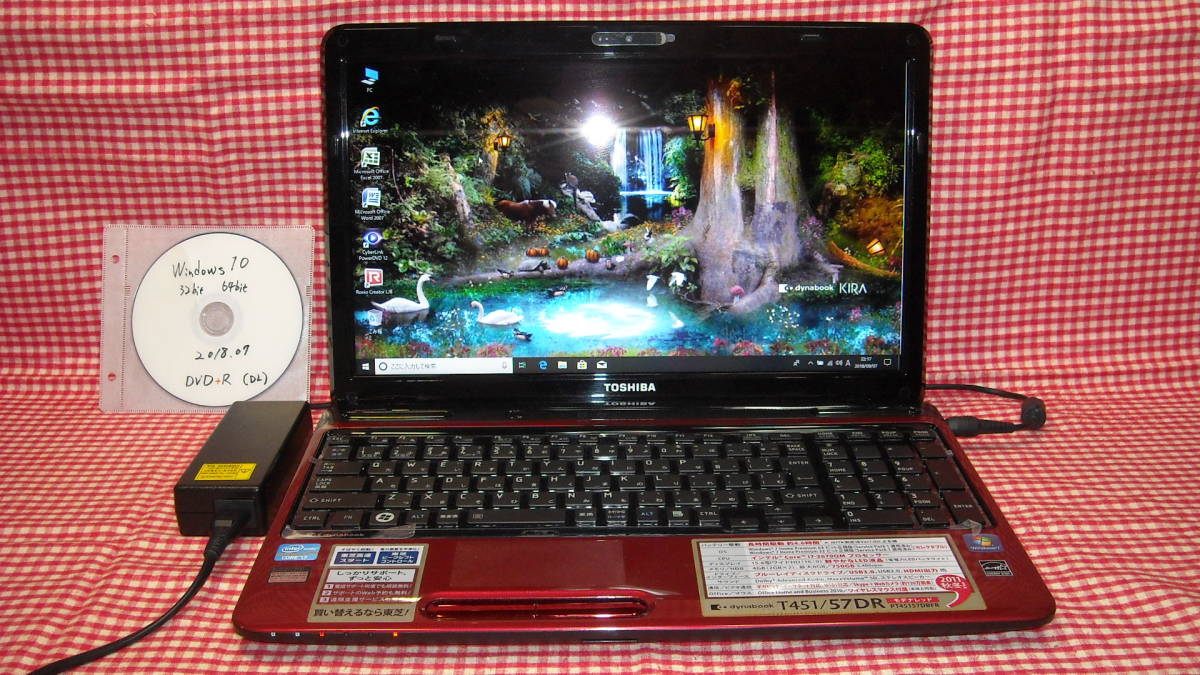 爆速SSD500&メモリ16✨i7☆大人気赤PC♪ブルーレイ&カメラ！Win11 カワイイ赤 超爆速！ 新品SSD-360GB Win10 T451/57D Core i7-2670QM