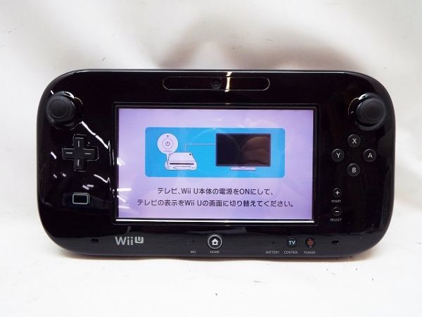 s278 33 Nintendo WiiU プレミアムセット 本体・パッドのみ 32GB クロ 中古