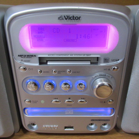 オーディオ機器 Victor MEMORYコンポ UX-QM7-W(CA-UXQM7-W)