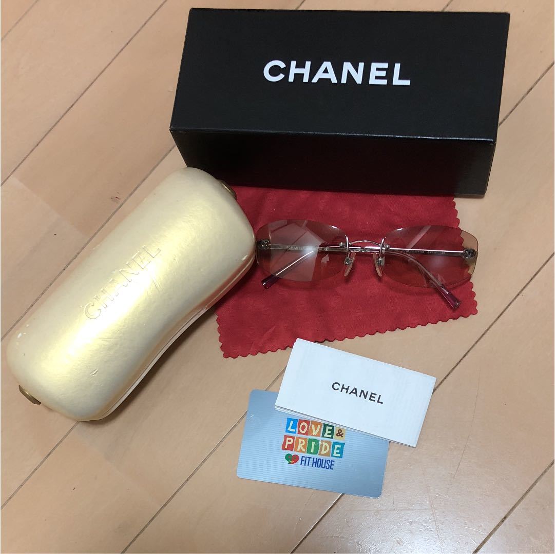 【美品】CHANEL シャネル サングラス パープル ピンク