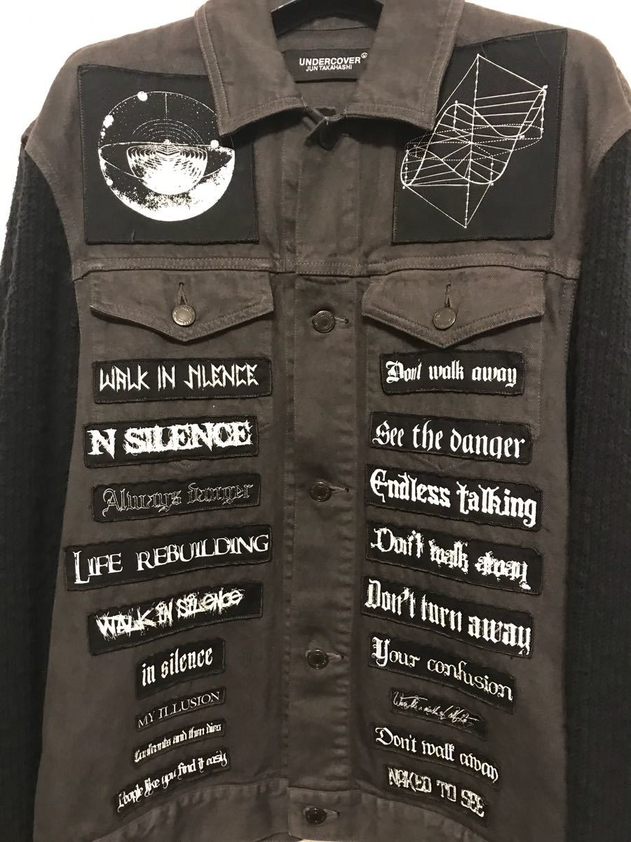 定価12.5万】UNDERCOVER アンダーカバー 袖ニットパッチワークGジャン