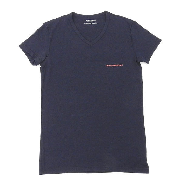  T6469 超 エンポリオアルマーニ EMPORIO ARMANI 半袖 Vネック Tシャツ 紺 メンズ M 春夏(半袖Tシャツ)｜売買されたオークション情報、yahooの商品情報をアーカイブ公開 - オークファン 男性用