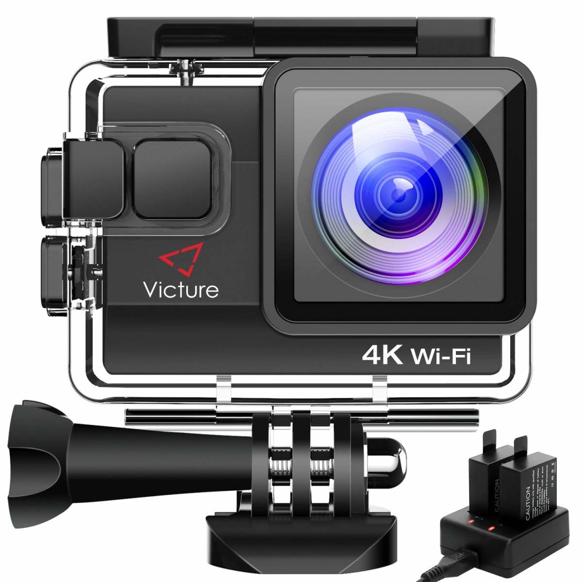 【送料無料】Victure 4K アクションカメラ WiFi搭載 Victure 4K アクションカメラ WiFi搭載 2000万画素 UHD 1万円台で